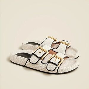 J Crew Marlow Sandals in Canvas
